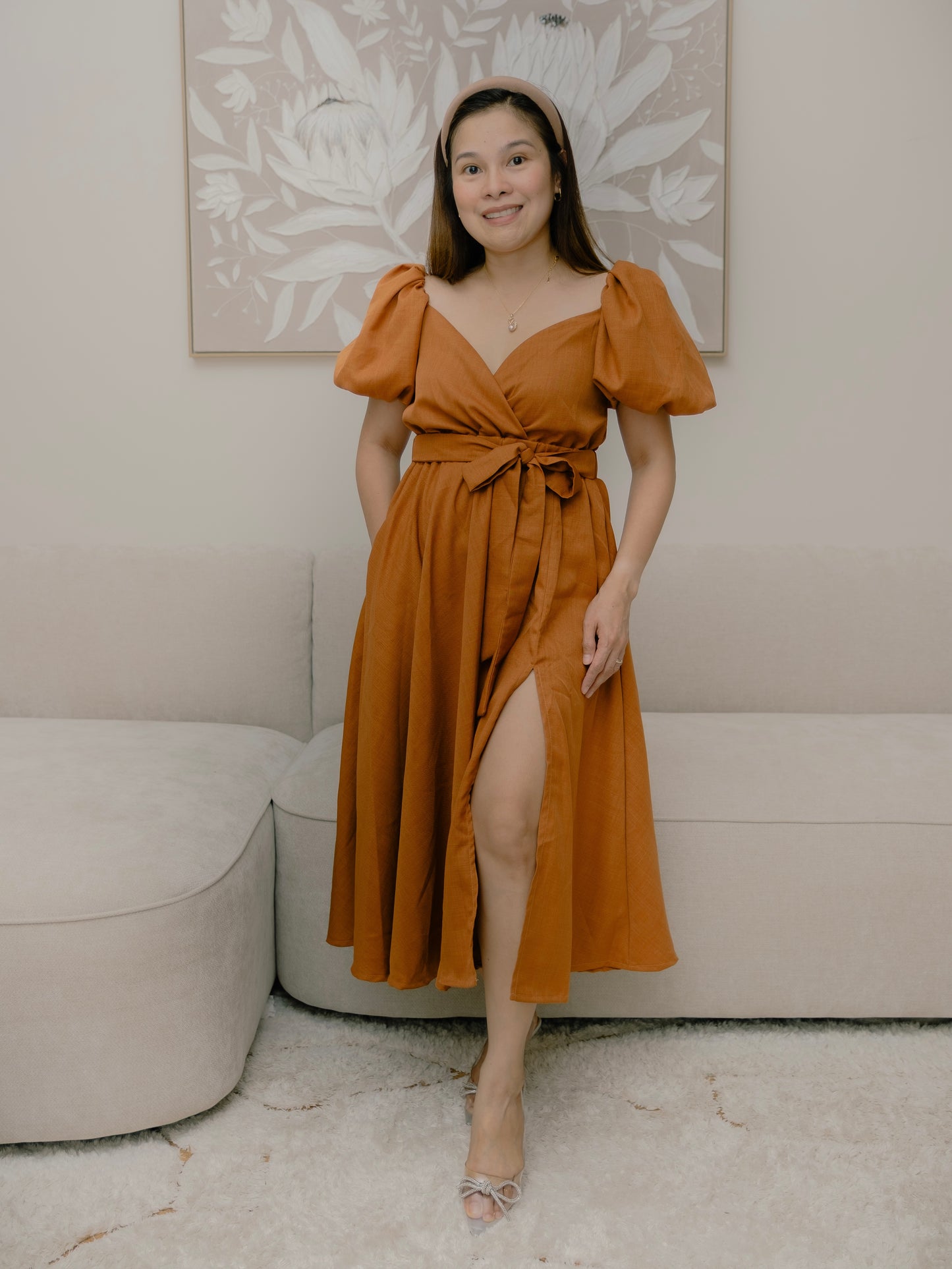 Emily Mum and Mini Matching Dress (Cinnamon)