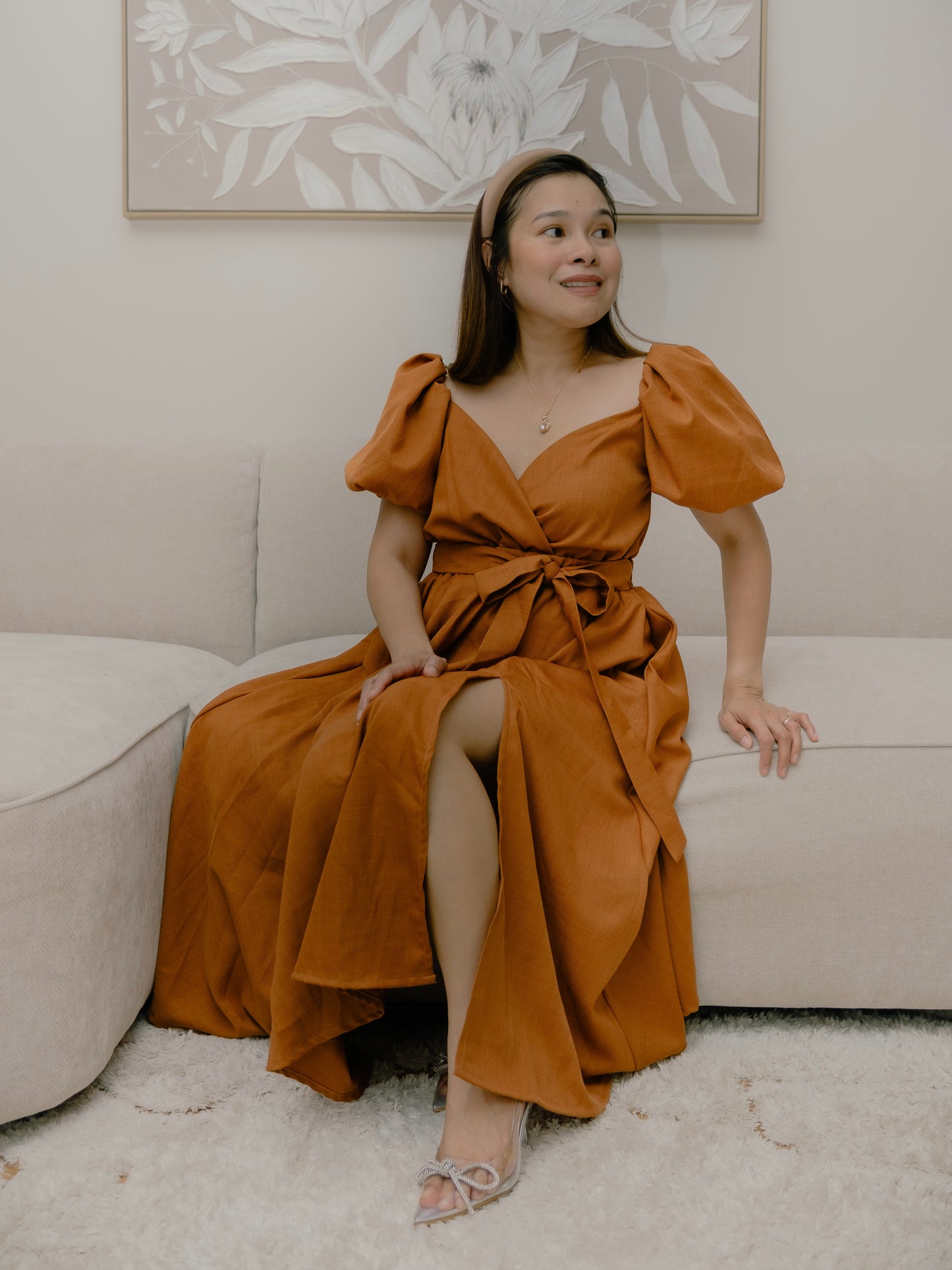 Emily Mum and Mini Matching Dress (Cinnamon)