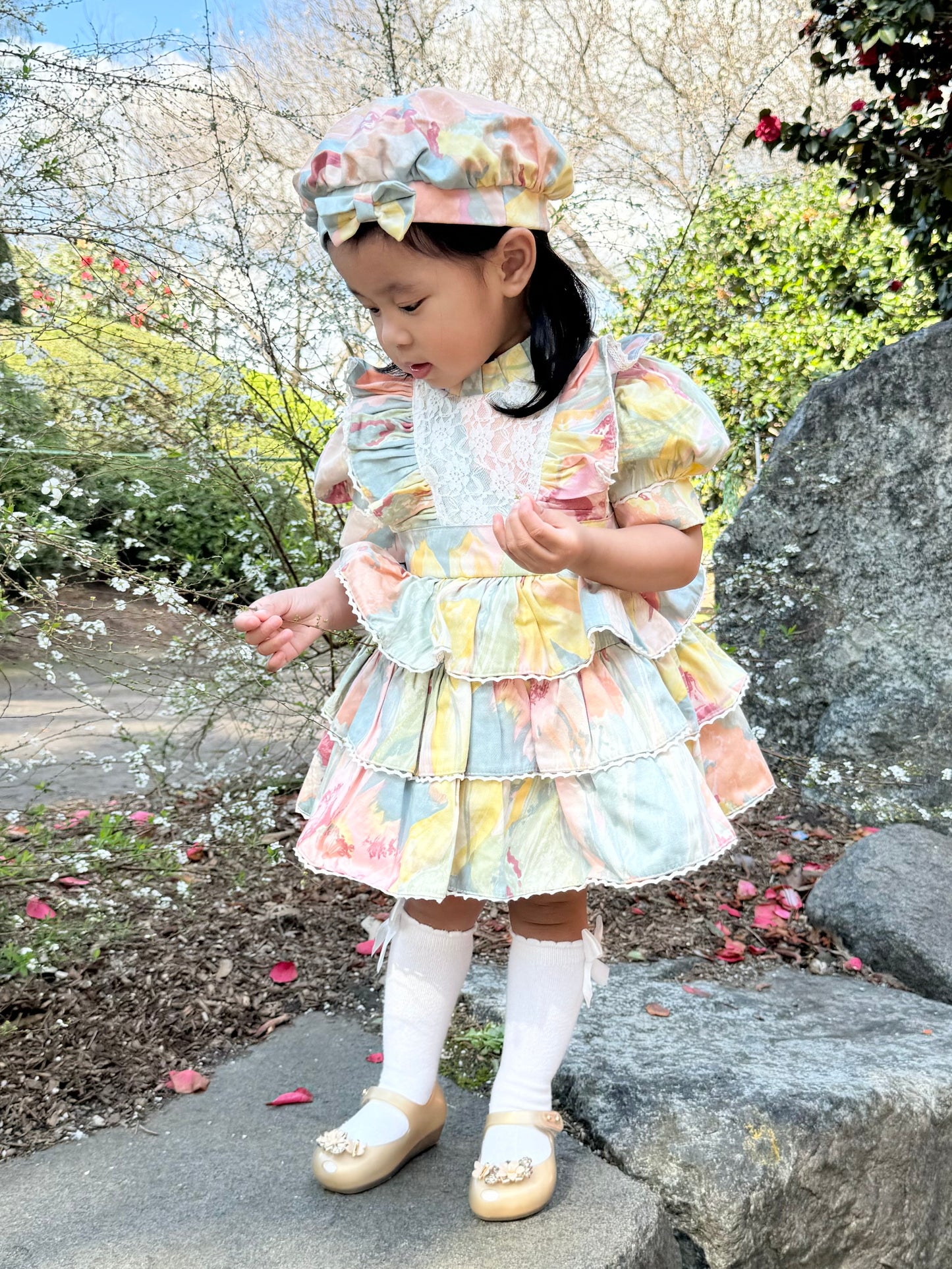 Amari Dress with Beret Hat