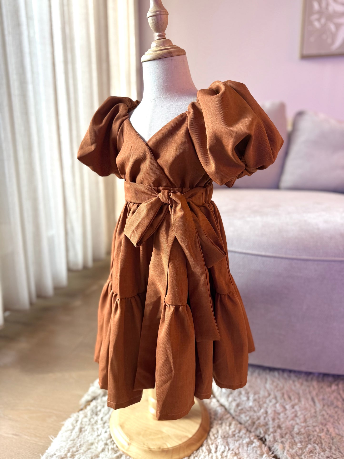 Emily Mum and Mini Matching Dress (Cinnamon)