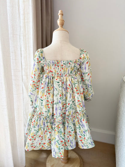 Celine Mum & Mini Matching Dress (Cream Floral)