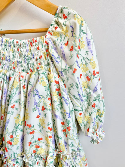 Celine Mum & Mini Matching Dress (Cream Floral)