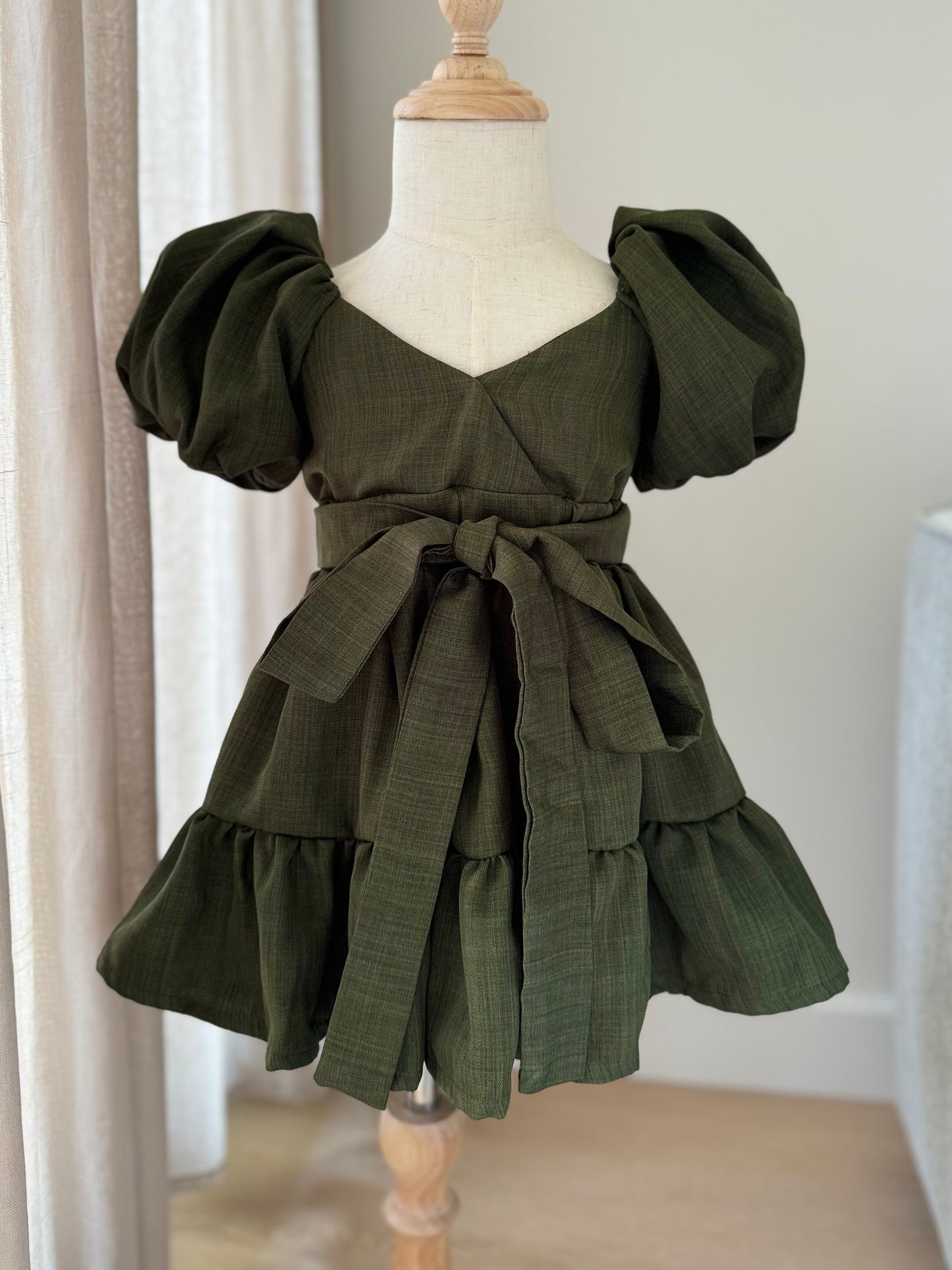 Emily Mum & Mini Matching Dress (Green)