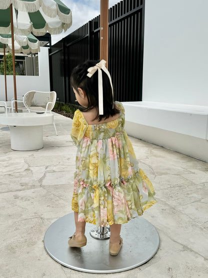 Celine Mum & Mini Matching Dress (Green Floral)