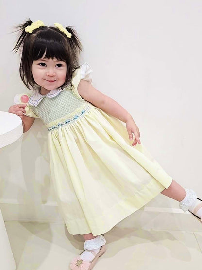 Erika Hand-Smocked Dress