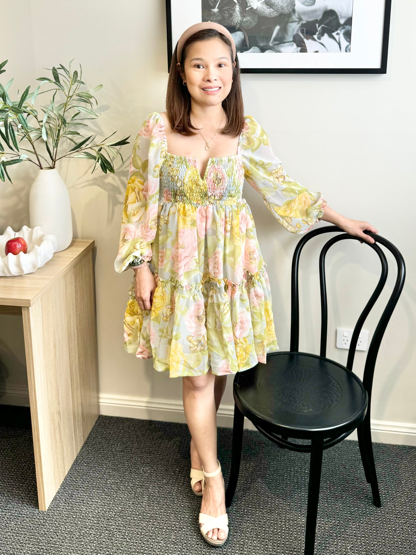 Celine Mum & Mini Matching Dress (Green Floral)