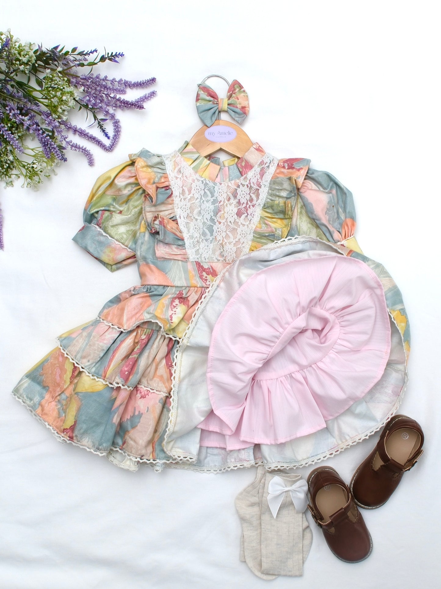 Amari Dress with Beret Hat