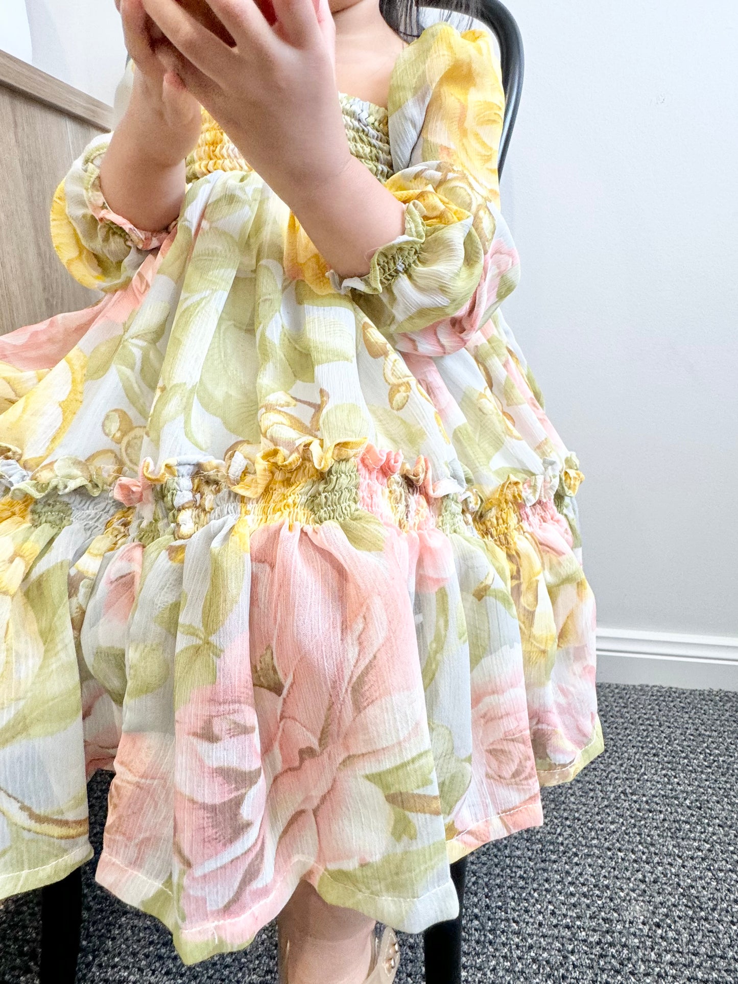 Celine Mum & Mini Matching Dress (Green Floral)