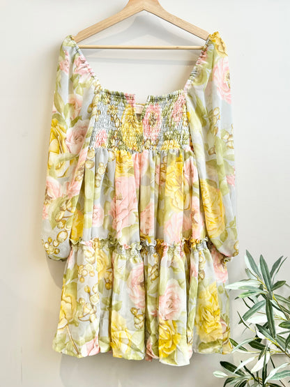 Celine Mum & Mini Matching Dress (Green Floral)