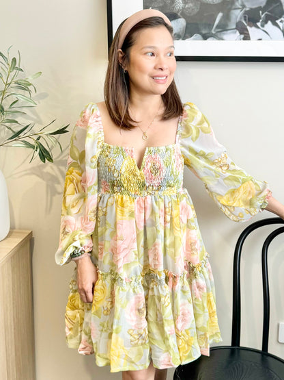 Celine Mum & Mini Matching Dress (Green Floral)