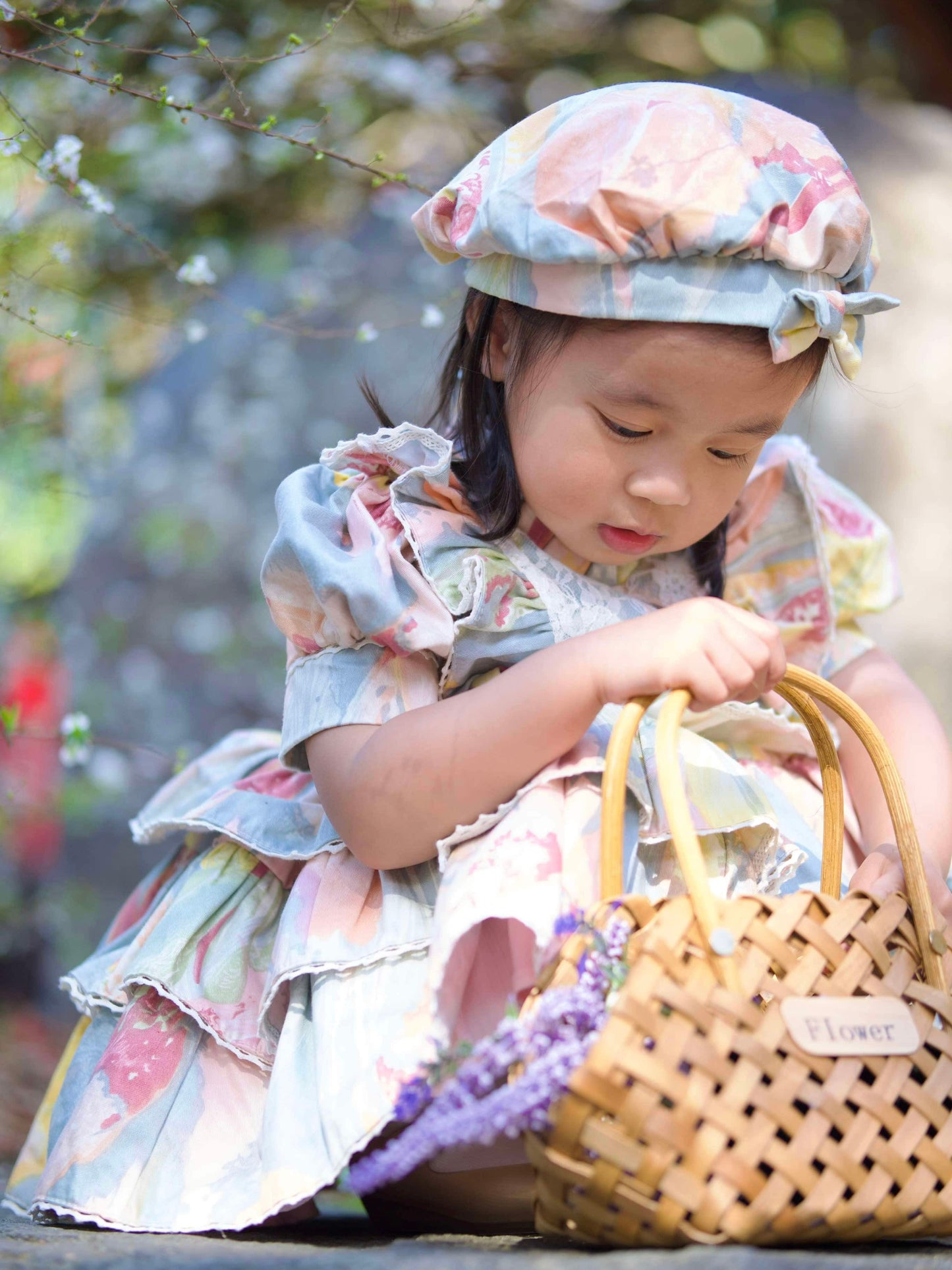 Amari Dress with Beret Hat