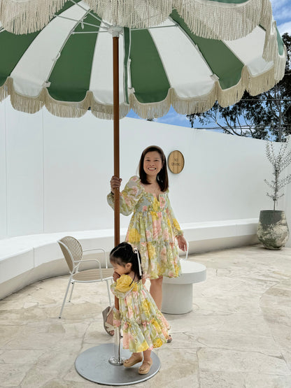 Celine Mum & Mini Matching Dress (Green Floral)