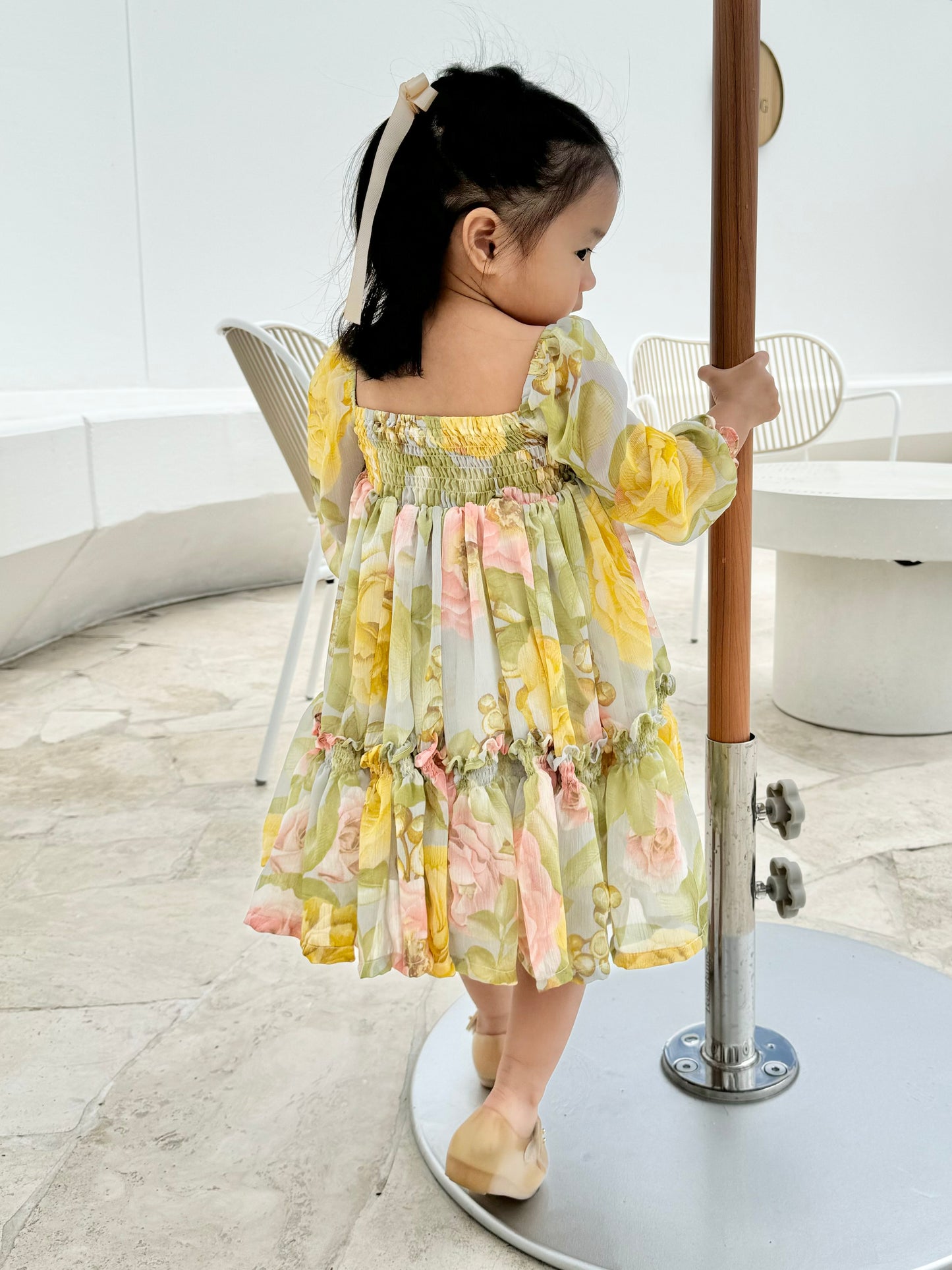 Celine Mum & Mini Matching Dress (Green Floral)