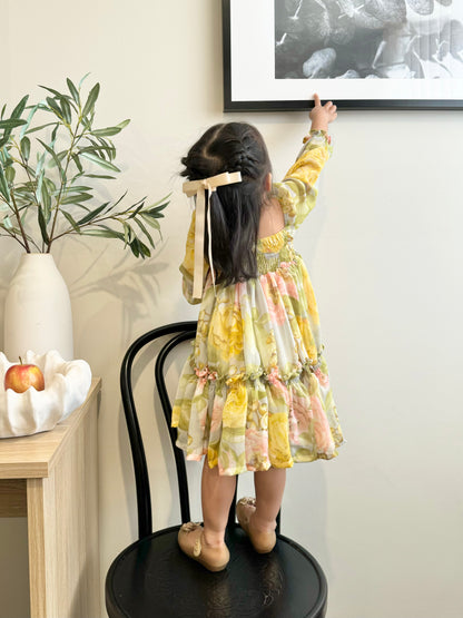 Celine Mum & Mini Matching Dress (Green Floral)