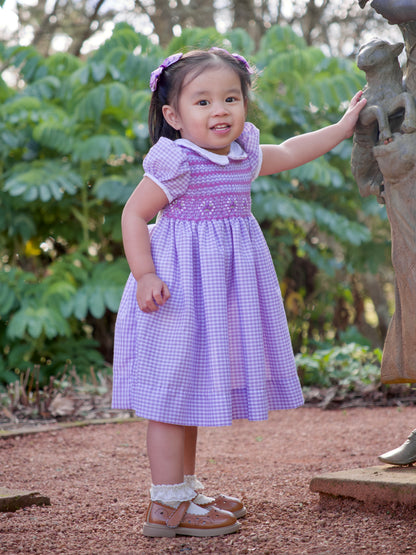 Candy Hand-Smocked Dress