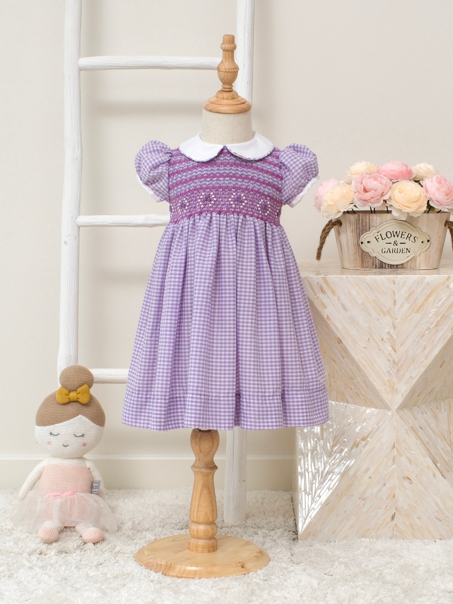 Candy Hand-Smocked Dress
