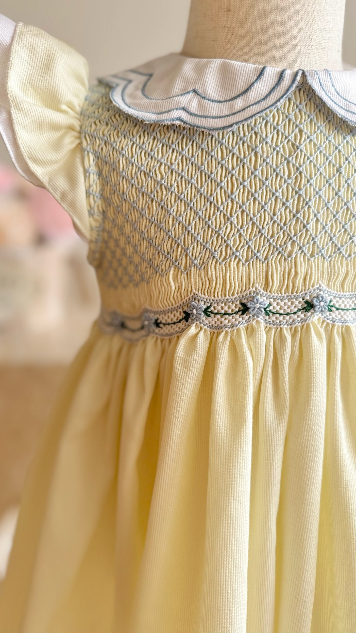 Erika Hand-Smocked Dress