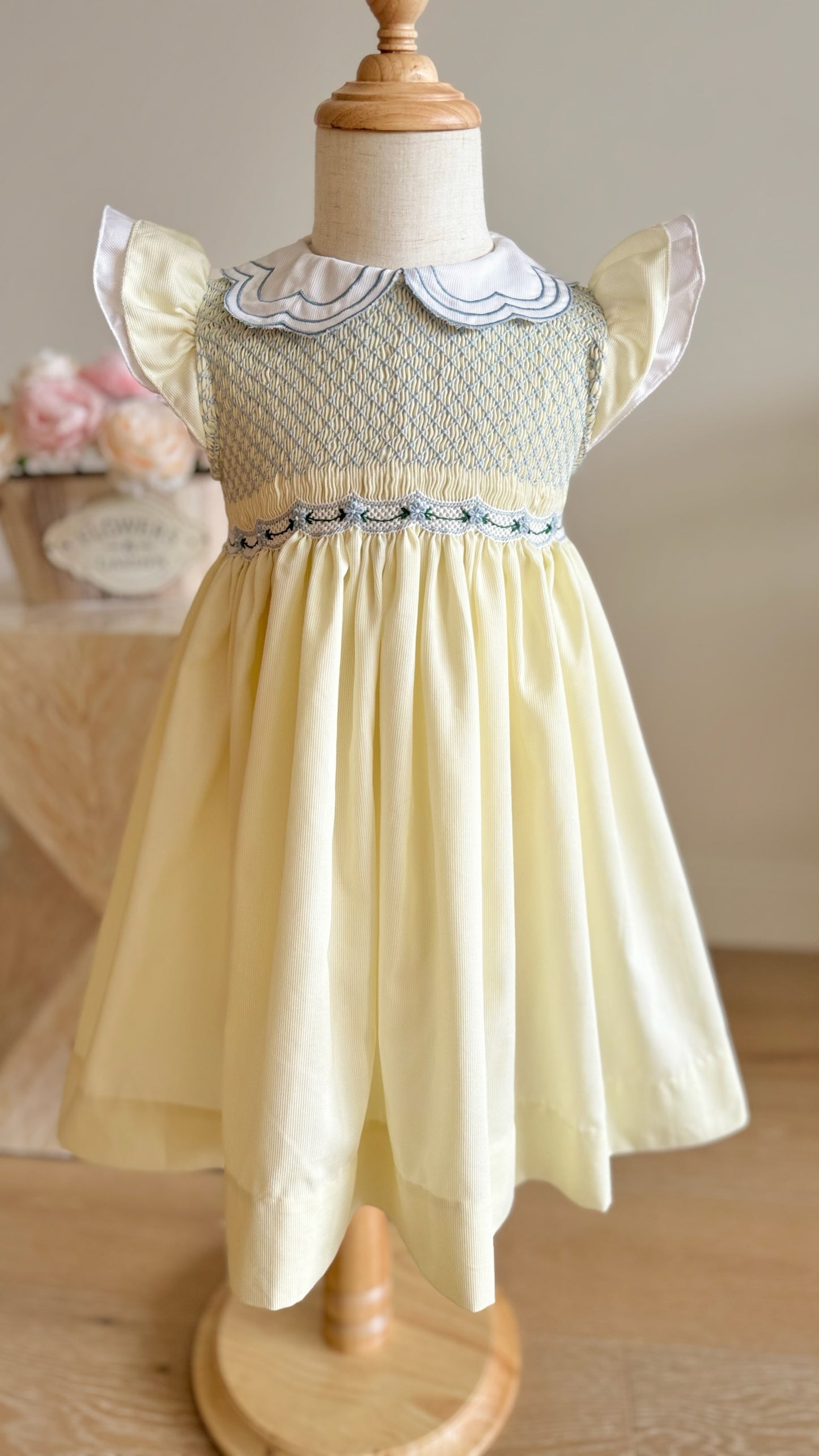 Erika Hand-Smocked Dress