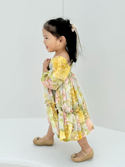 Celine Mum & Mini Matching Dress (Green Floral)