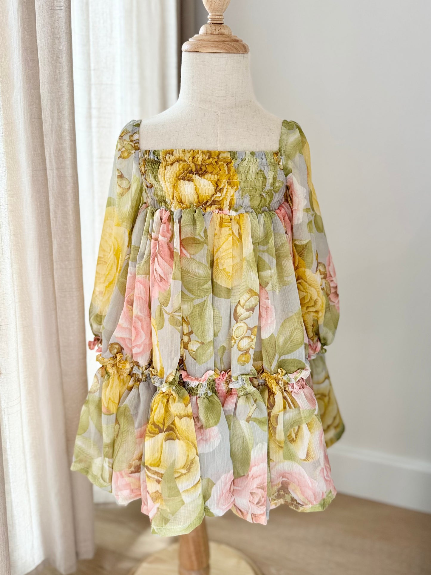 Celine Mum & Mini Matching Dress (Green Floral)