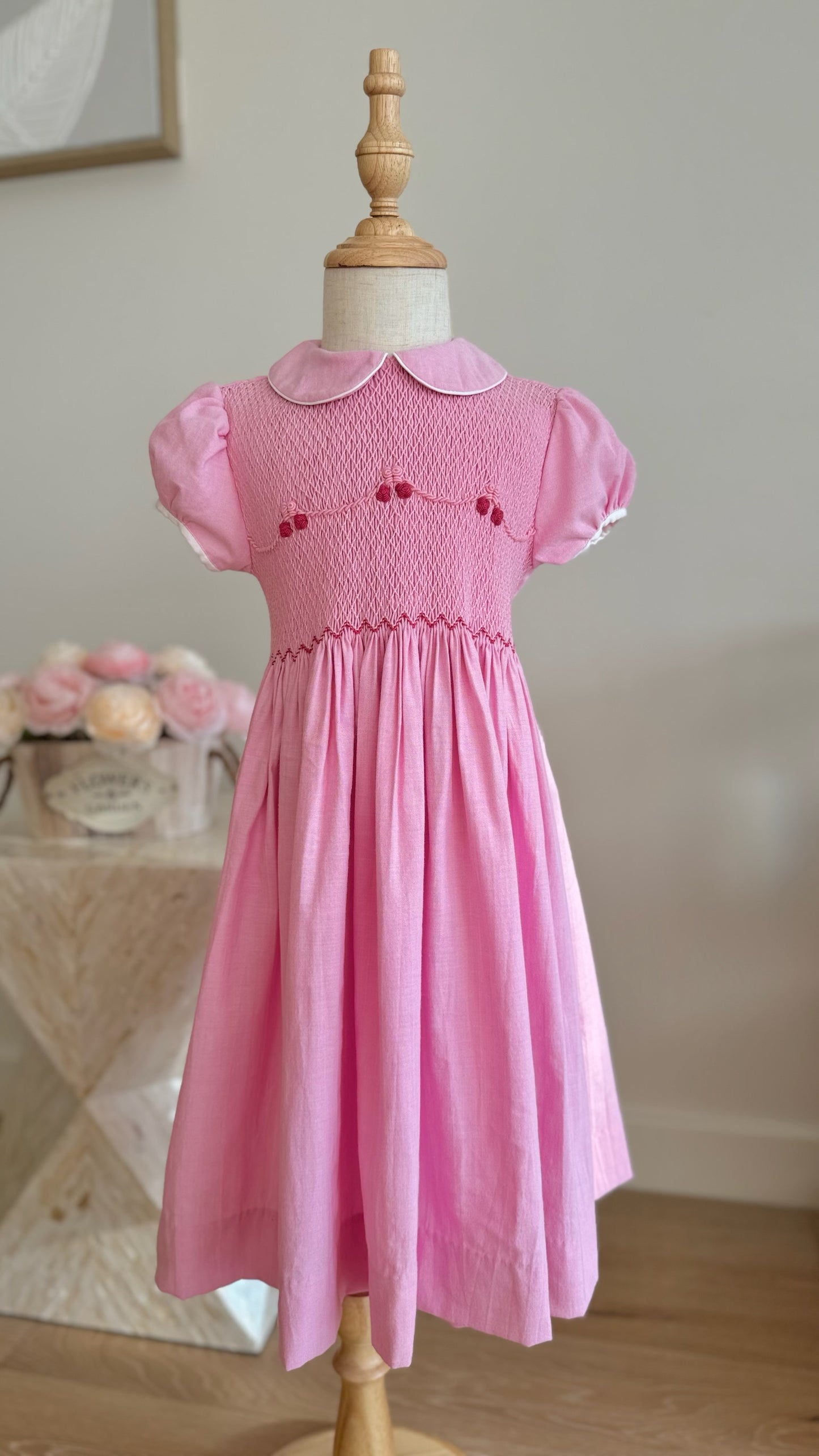 Sarina Hand-Smocked Dress